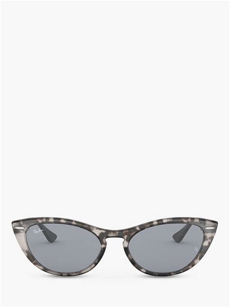 ray-ban rb4314n women's cat's eye sunglasses havana grey